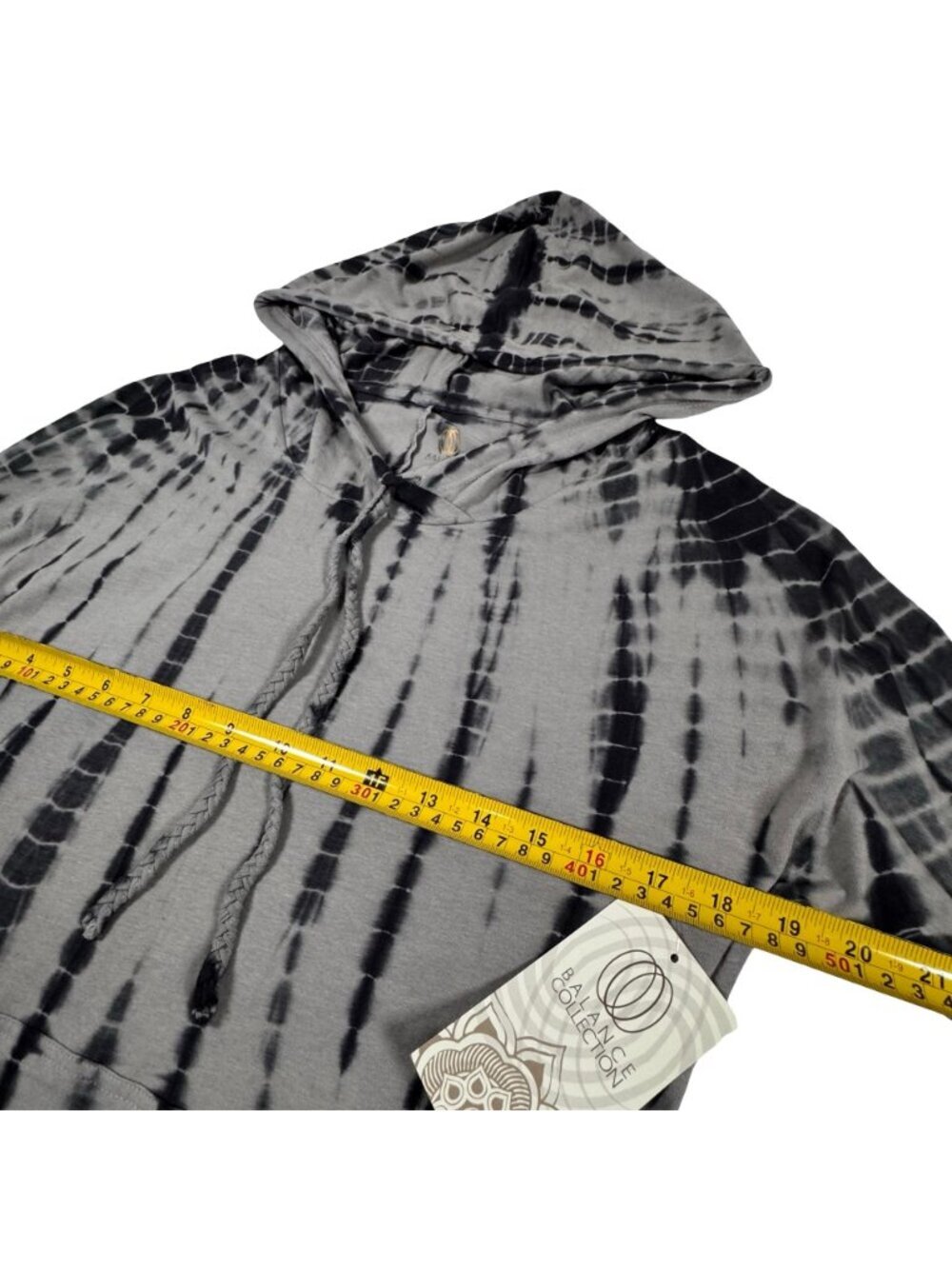 NWT Balance Collection Cotton Hooded Long Sleeve Top Sz L Activewear Outdoor - Picture 8 of 13